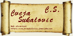 Cveja Šukalović vizit kartica
